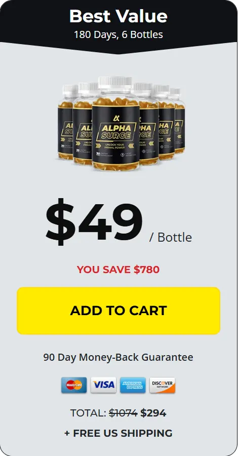 alphasurge- 6 Bottle